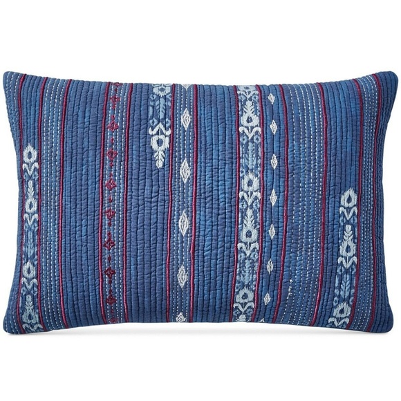Lucky Brand Other - Lucky Brand Kantha 14" x 22" Decorative Pillow❤
